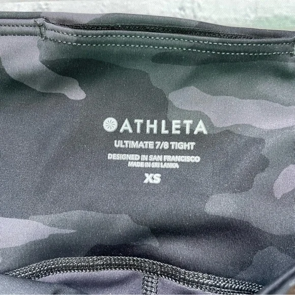 Athleta Grey & Green Camo 7/8 Ultimate Tight Leggings - Picture 4 of 4